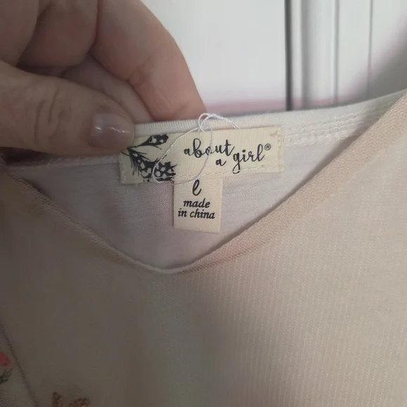 About A Girl Pink Embellished Sleeveless Camisole - Picture 5 of 7